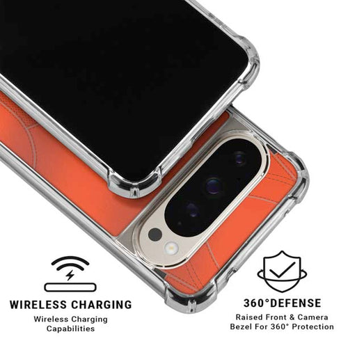NFL Cleveland Browns Team Jersey Pixel 9/9 Pro Clear Case